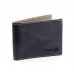 Kožená peněženka GORA slim G01 - černá/šedá