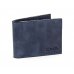 Kožená peněženka GORA slim G01 - modrá